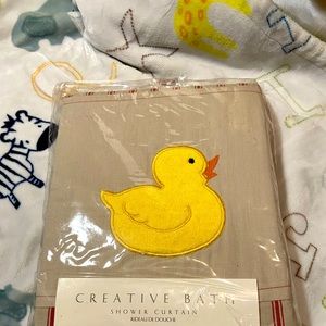 Never used, Duckie Shower Curtain, Std Size